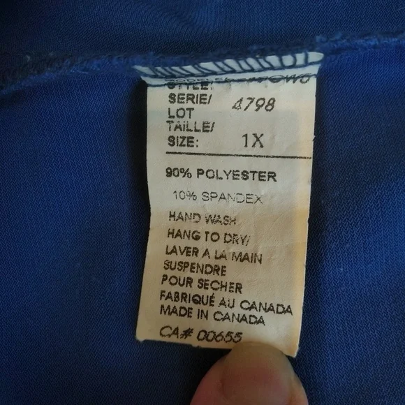2/25 Royal Blue Camisole Penningtons MXM Size 1X - Picture 5 of 5